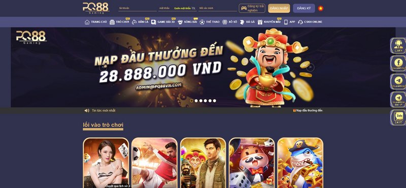 PQ88 - Nhà cái cá cược thú vị và hấp dẫn hàng đầu châu Á 1 Nhà Cái Pq88
