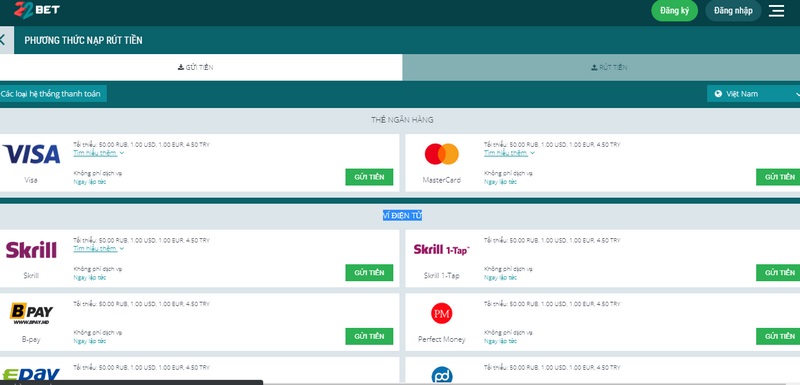 22Bet - Tụ điểm đỏ đen hấp dẫn cho tín đồ xanh chín 7 Có Thể Thực Hiện Giao Dịch Tại 22Bet Qua Nhiều Kênh Khác Nhau