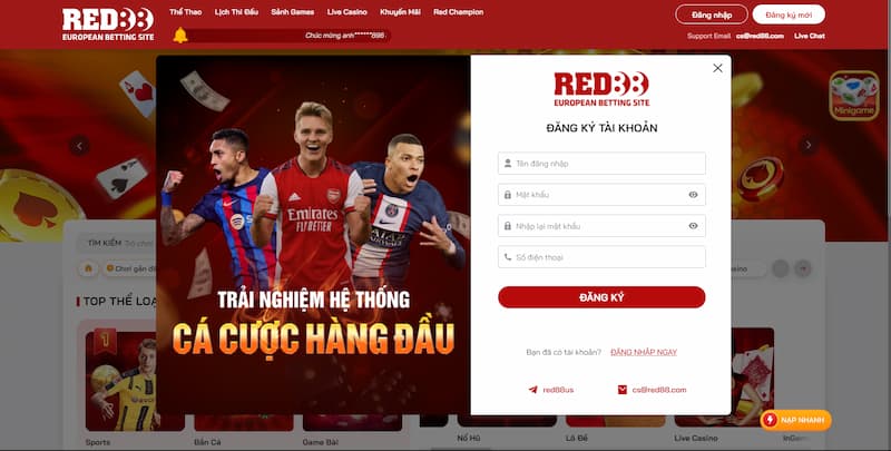 RED88 - Sân chơi cá cược lý tưởng cho cược thủ năm 2024 5 Hướng Dẫn Tạo Tài Khoản Red88